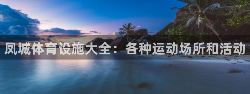 意昂3神州：凤城体育设施大全：各种运动场所和活动